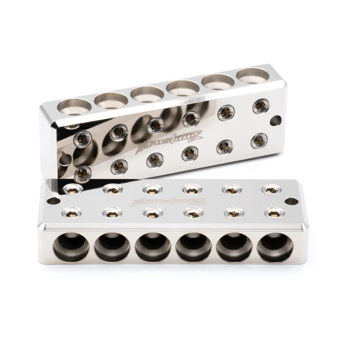 ILL Customz 6 Spot 1/0 AWG Input Style Distribution Blocks (Pair)