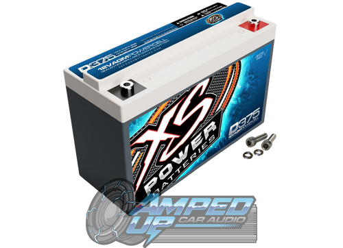 XS Power D375 12V AGM Battery Front Angled View