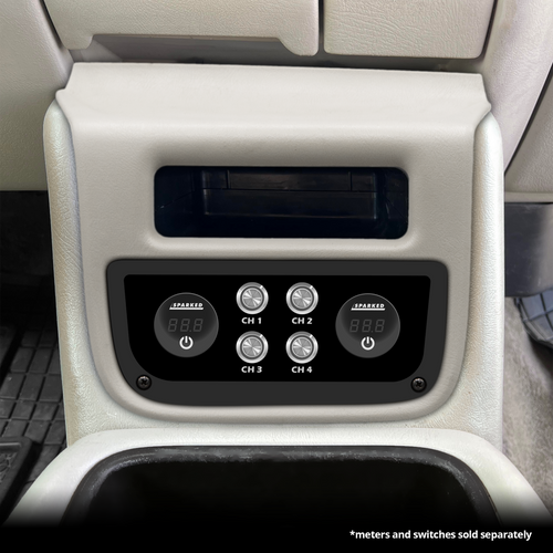 Sparked Innovations 99-02 GM Full-Size Truck Center Console Switch Panel – 2 Sparked Meters