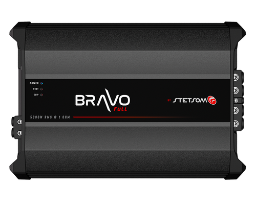 Stetsom Bravo Full 5000 1 Ohm (Bravo Series) Car Amplifier Monoblock 5000 Watts RMS