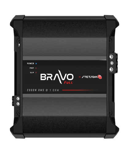 Stetsom Bravo Full 2000 1 Ohm (Bravo Series) Car Amplifier Monoblock 2000 Watts RMS