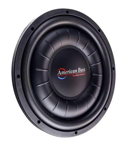 American Bass Hawk Slim 12" inch DVC Dual 2 Ohm (Hawk Slim Series) Shallow Mount Car Subwoofer 900 Watts RMS