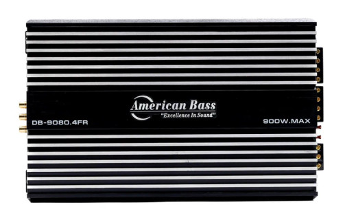 American Bass DB 9080.4FR (DB Series) Car Amplifier 4 Channel 150 Watts RMS x 4Ch