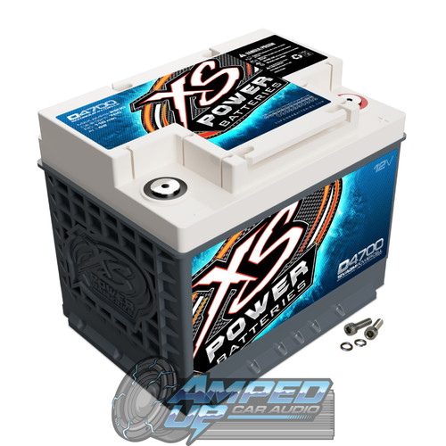 XS Power D4700 12V AGM Battery Angled Front View