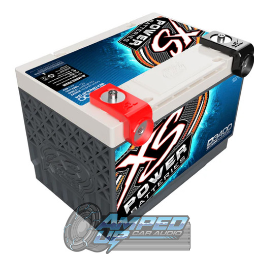 XS Power D3478 12V AGM Battery Angled Front View