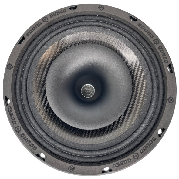 Soundqubed BGX-CX8-8 8" inch 8 Ohm (BGX Series) Pro-Hybrid Mid w/ 3" Horn Car Speaker 400 Watts RMS (Single)