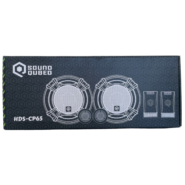 Soundqubed HDS-CP65 6.5" inch 4 Ohm (HDS Series) Component 2-Way Car Speaker Set 50 Watts RMS (Pair)