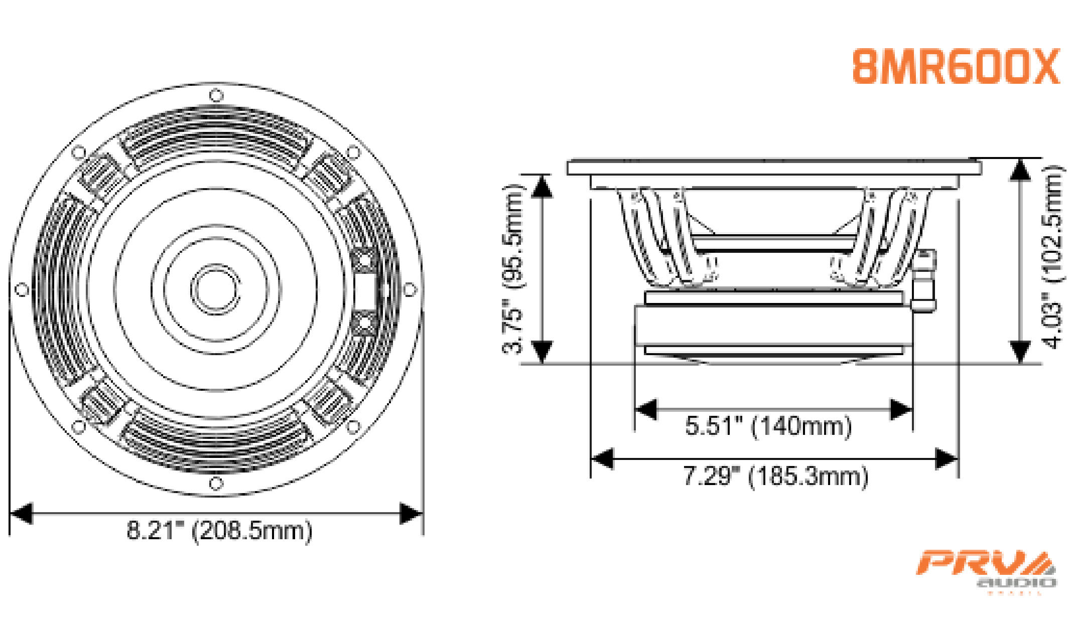 PRV Audio 8MB700FT-NDY 8