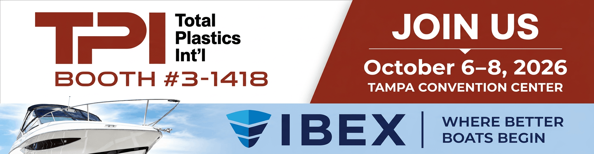 Join Total Plastics at IBEX 2026 Tampa Fl