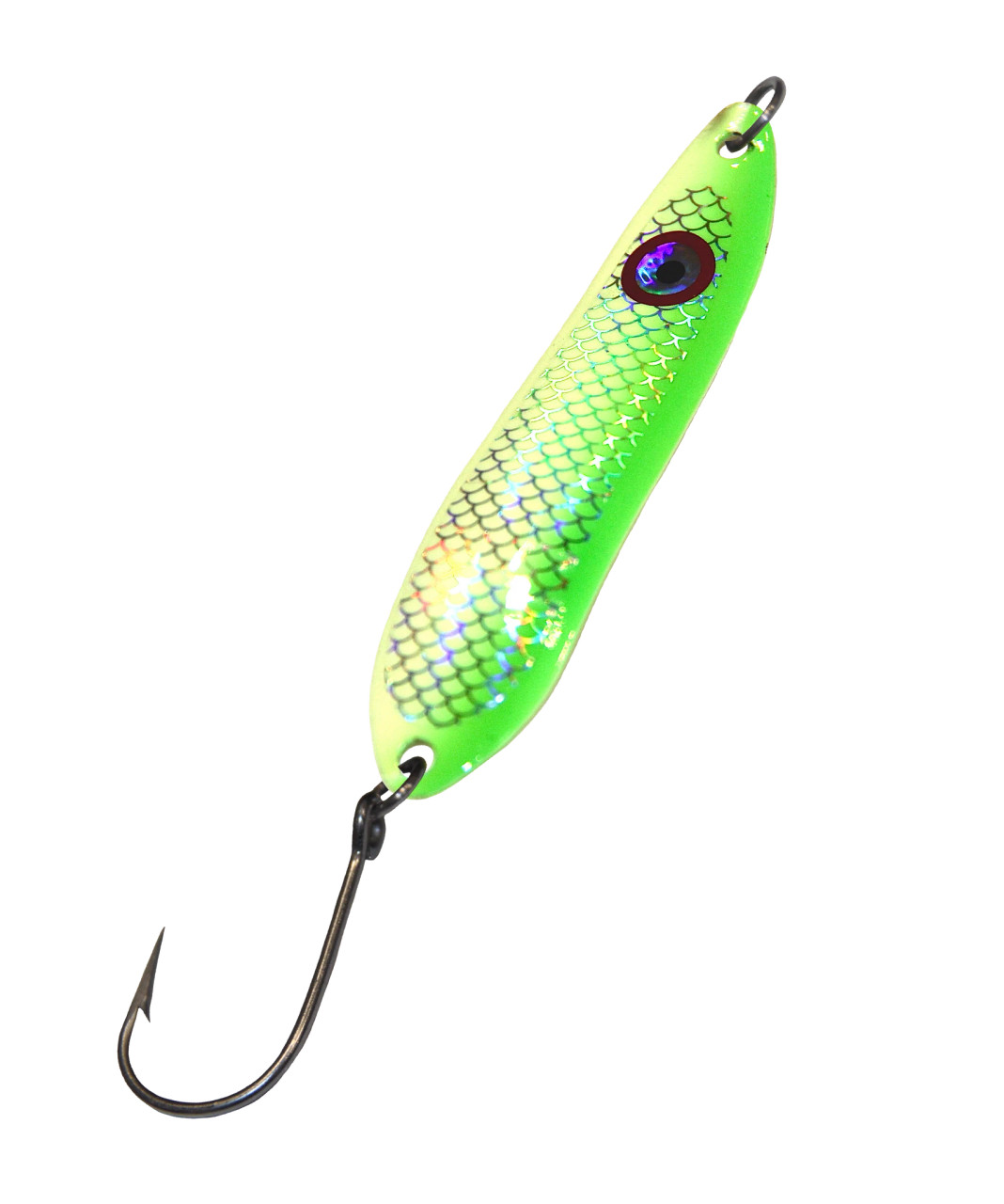 Lighthouse Lures Lure Big Eye Spoon Green Herring Aid Size 3.5