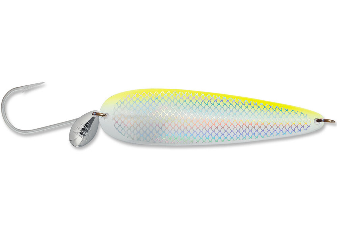 Luhr Jensen Coyote Spoon - Flo. Chart Green UV - The Harbour Chandler