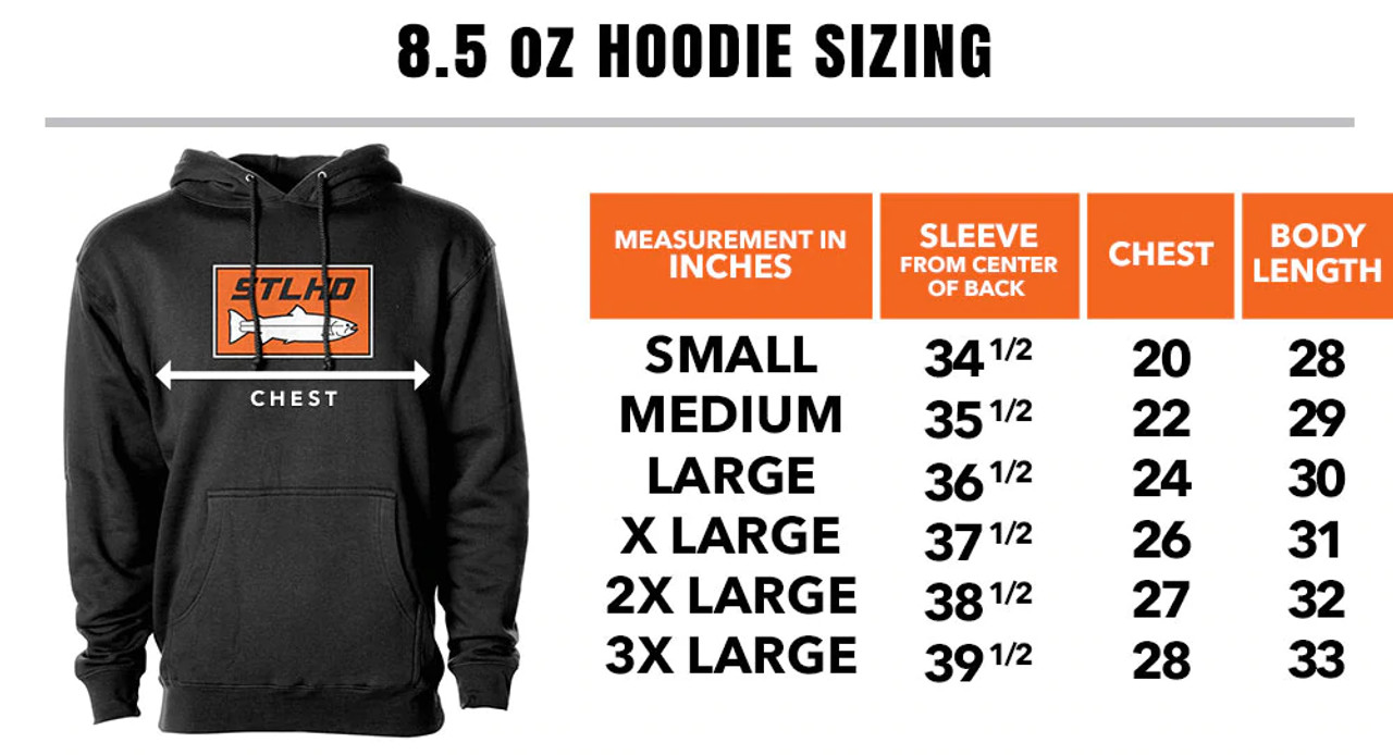 STLHD MEN'S NECESSITIES BLACK STANDARD HOODIE