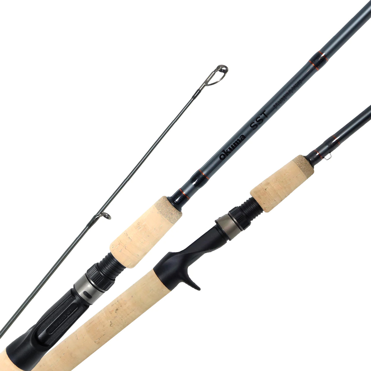 2Sets Long Handle Soft EVA Cork Grip Baitcast Fishing Rod Handle