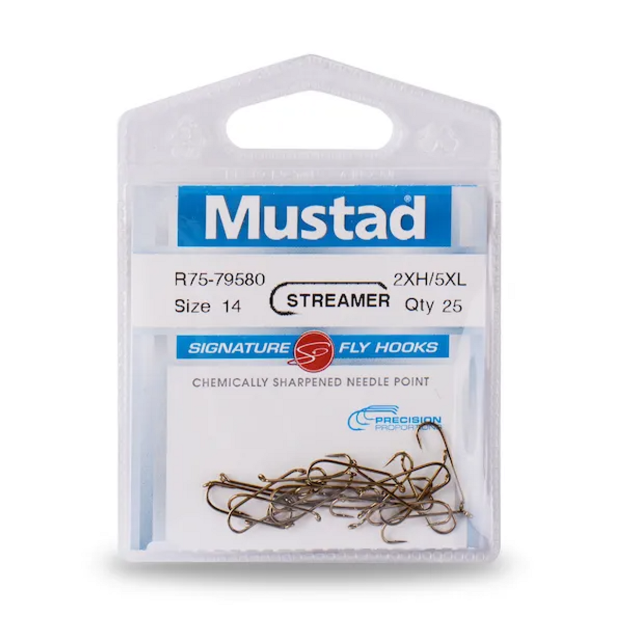 MUSTAD STREAMER SIGNATURE R74-9672 FLY HOOK - 4X LONG - FRED'S