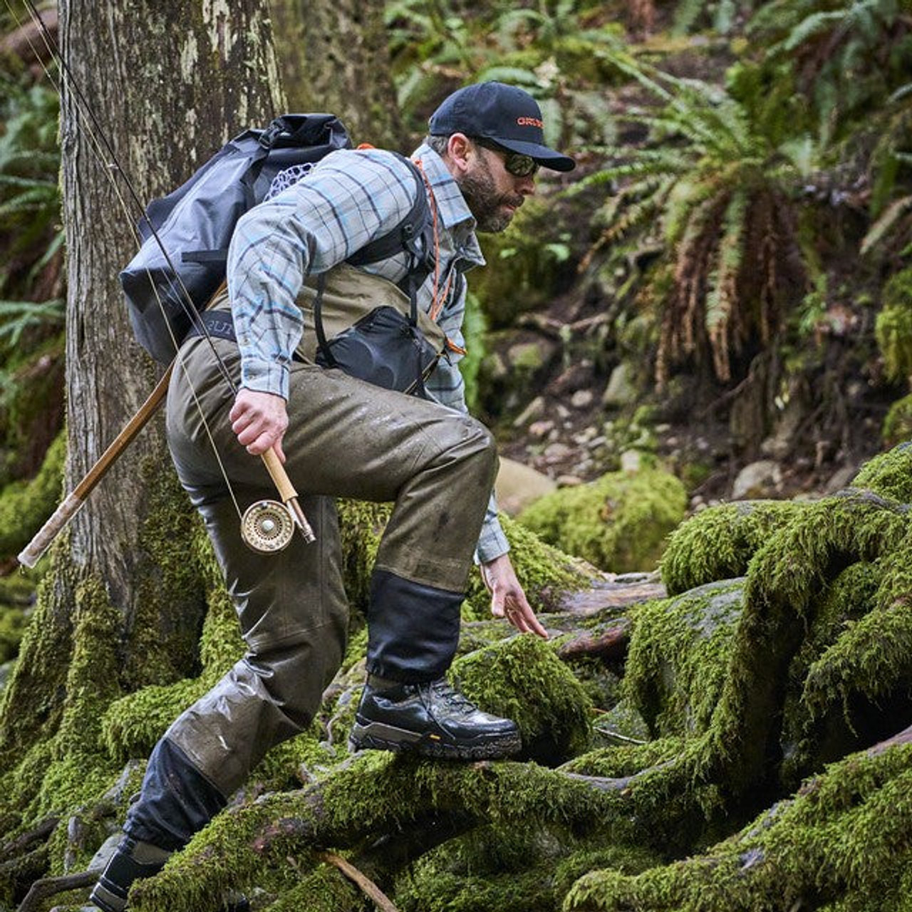 GRUNDENS M'S BOUNDARY ZIP STOCKINGFOOT WADERS boundary m's zip wader size:medium 9-11 boundary m's zip wader colour:stone/otter