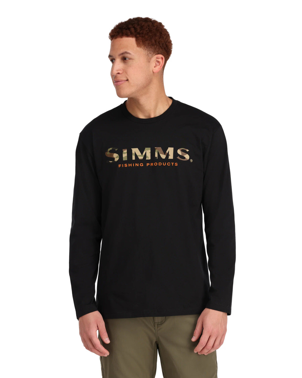 SIMMS MEN'S LOGO LS SHIRT