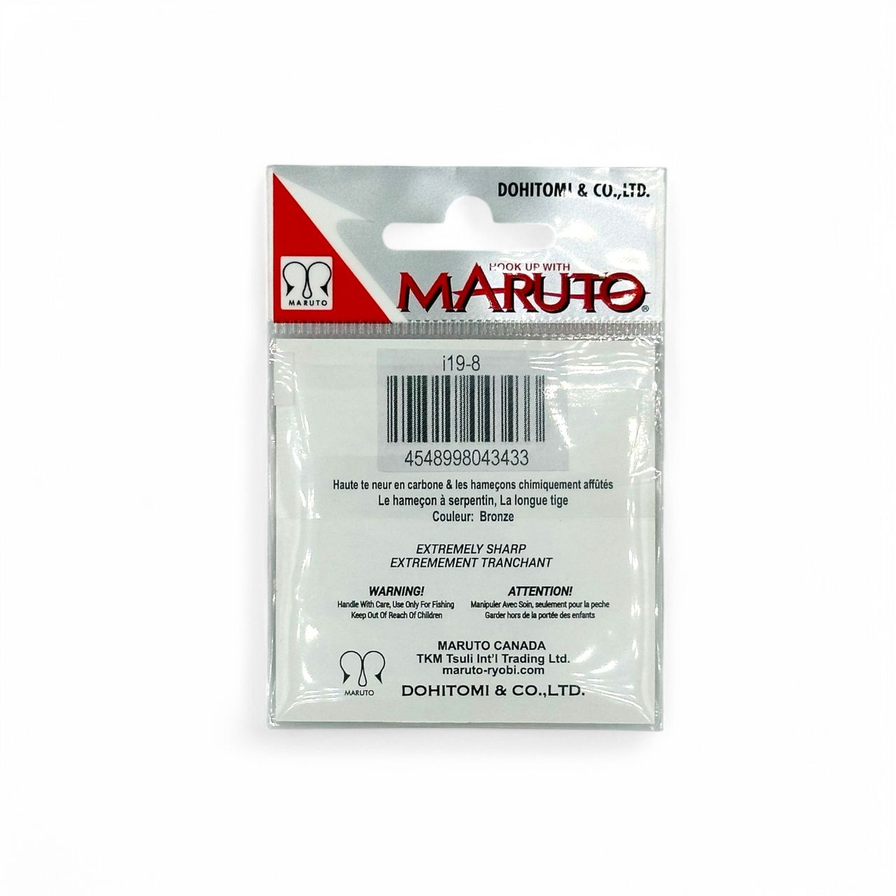 MARUTO I19 4X LONG SHANK HEAVY WIRE FLY HOOK