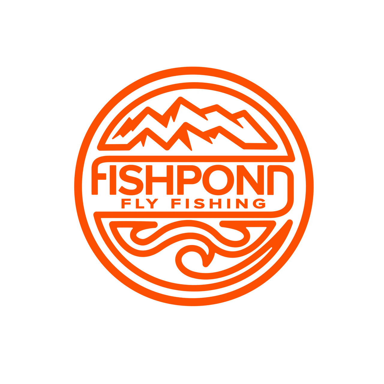 FISHPOND THERMAL DIE CUT STICKER