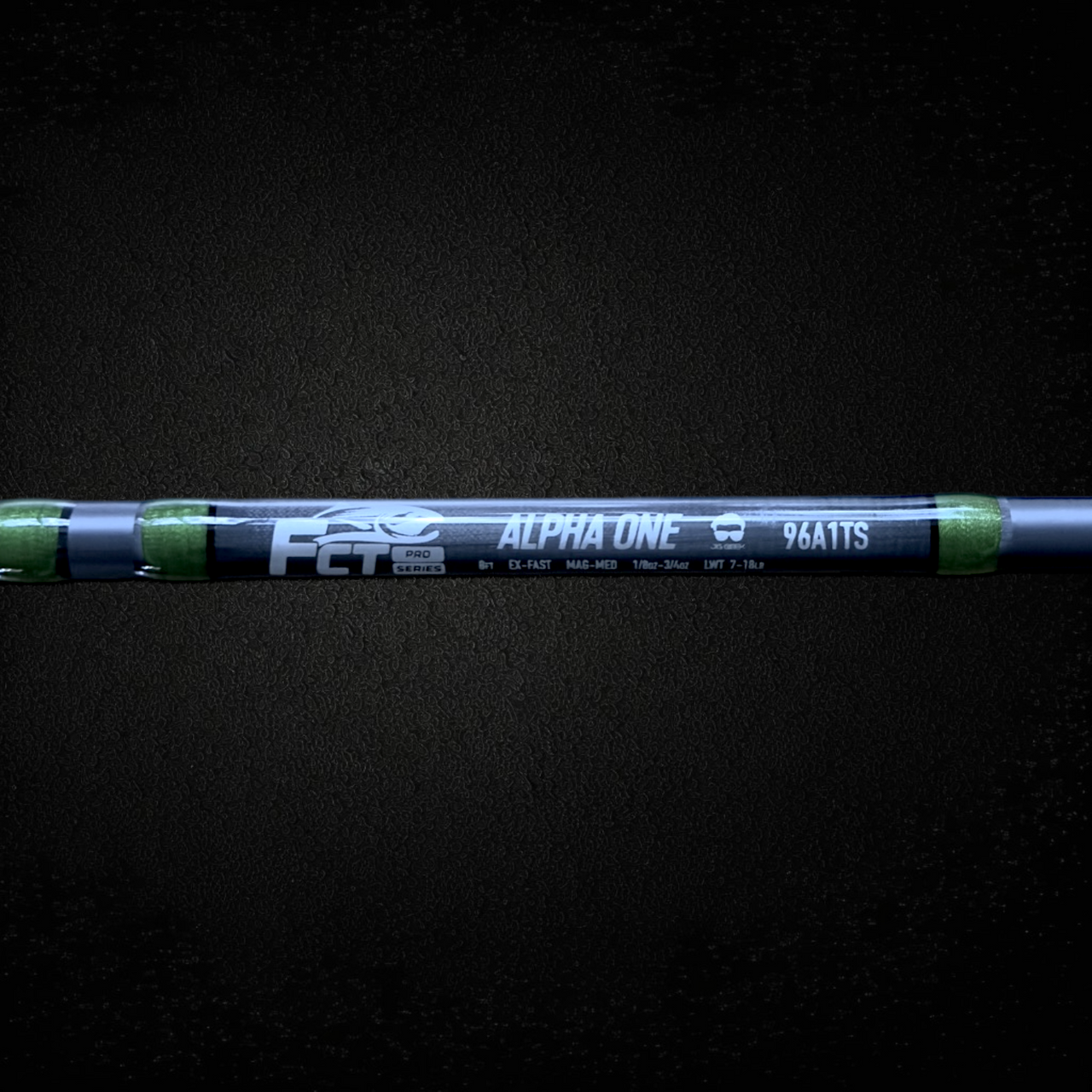 JIG GEEK ALPHA ONE 8'0 2-PIECE TWITCHING ROD W/COVER