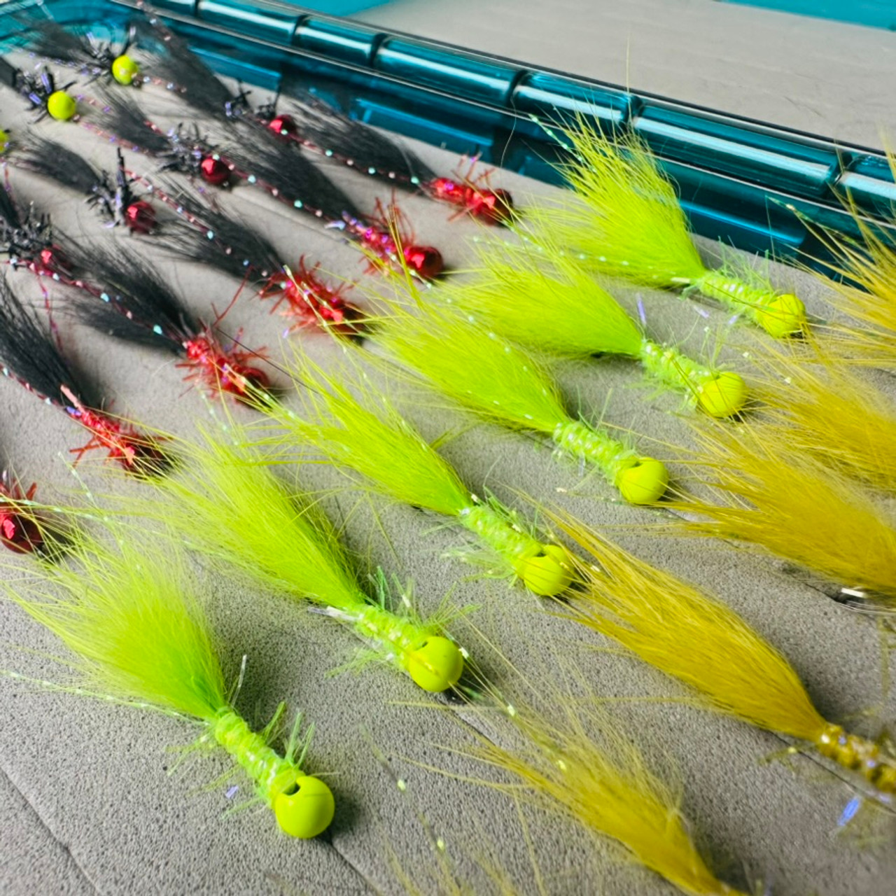 TODD'S MINI O-POSITIVE BOMBER JIG FLY #14 BARBLESS