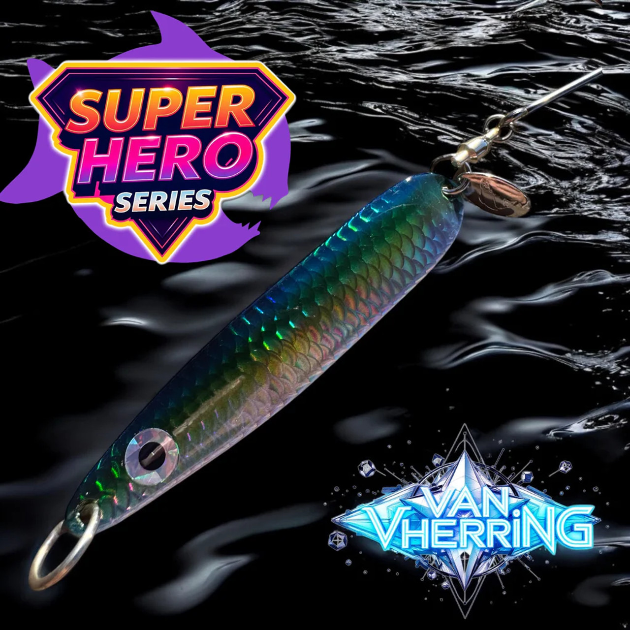 WESTCOAST PHAT-E SUPER HERO  3.5" SALTWATER TROLLING SPOON WESTCOAST PHAT-E SUPER HERO  3.5" SALTWATER TROLLING SPOON