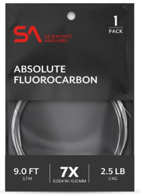 Scientific Anglers Absolute Fluorocarbon Leader - 9ft - 3x