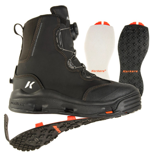 Korkers Terror Ridge Wading Boot - Size 8 - Felt + Kling-On