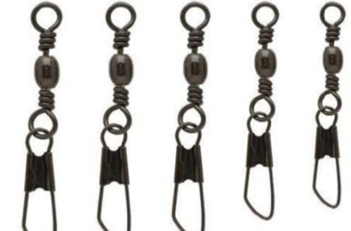 SILANON Three Way Cross-Line Barrel Swivels Set, 150pcs T-Turn