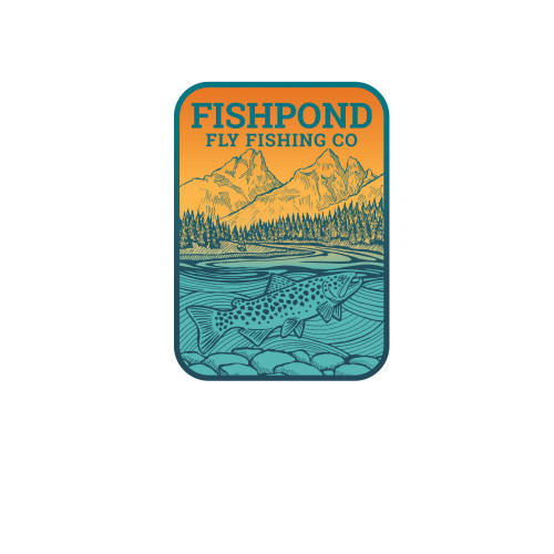 FISHPOND SOLITUDE 5" STICKER