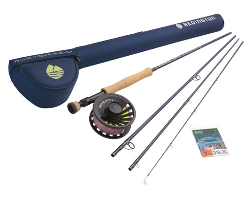 Redington 580-4 MINNOW Kids Youth 5 WT 8 Foot 4 PC Fly Fishing Rod & Reel  Combo