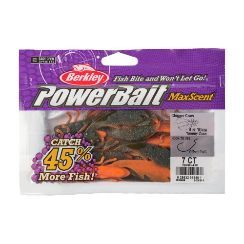 Berkley PowerBait Curly Bones 3 Electric Blue/White Qty 10 - FishAndSave