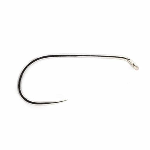 WIFREO 30pcs Carbon Steel Fishing Hook Big Eye Single Hook Fly Fishing  Hooks Barbed Spoon Lure