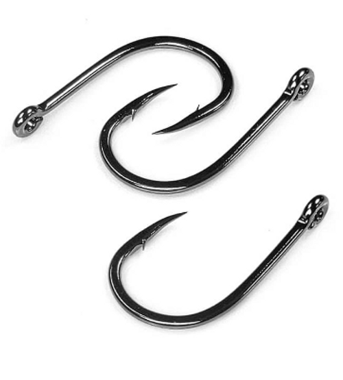 50 Gamakatsu Octopus Hooks 02414 4/0 NSB Black Nickel Finish