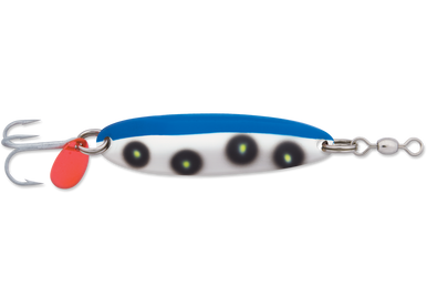 LUHR-JENSEN Krocodile 1003-316-0305 Fishing Lure, Minnow, Spoon,  Chrome/Fluorescent Red Side Stripe Lure D&B Supply