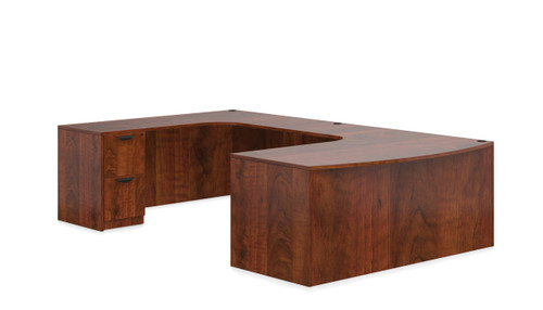 Performance Laminate U Desk with Bow Front Desk from Easy Office Furniture in Marietta GA and Atlanta GA