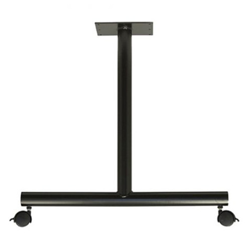 Training Table T Leg Black 24D with Casters