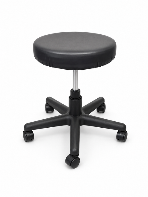 $95 each. Teknion Ability Spinner Medical Stool Reupholstered in Antimicrobial Soft Vinyl. 30 Available.

Seat is 15" in Diameter, Height Range is 15"H to 22"H. 

The Ring height adjuster can be accessed from any angle.

Top Quality Medical stool rated for up to 250lbs. 
