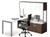 Elements Benching L-Desk Set with Storage Bench and Hutch