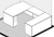 BOW FRONT U DESK WITH FULL HEIGHT STORAGE PEDESTALS