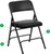 Metal Folding Chairs with Padded Seat and Back, Vinyl 