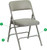 Metal Folding Chairs with Padded Seat and Back, Vinyl 