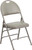 Metal Folding Chair with Padded Seat and Back, Vinyl with Handle