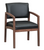 Wood Guest Chair in Antimicrobial Soft Vinyl