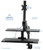 Sit Stand Height Adjustable Desk Mount Riser with Keyboard Tray Single Monitor