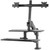 Sit Stand Height Adjustable Desk Mount Riser with Keyboard Tray Dual Monitor