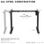 Electric Sit Stand Height Adjustable Table Base from Easy Office Furniture in Atlanta and Marietta GA
