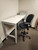 20 Used 24x72 Steelcase Standing Height Desk with Storage Cabinet with Locker. 