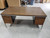 Vintage Mid Century 1960's 1970's Lehigh Leopold 36Dx67W Executive Desk with Chrome Legs