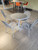 Indoor Outdoor Powder coated Steel Dining Set with 36" Round Table. (3) Sets available