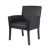 This Executive Box Arm Chair is beautifully upholstered in Black Caressoftplus Vinyl. The softness of the seat is bolstered by the ergonomic built-in lumbar support that it provides. It features spacious box arm styling and sits on Black wood legs that are both sturdy and stylish. The angular chair features an elegant, contemporary design that can provide your office or reception area with an upscale look. This is the chair for outfitting your office desk or a waiting room with comfort and class.

Back Adjustment: No
Arm Type: Fixed
Infinite Lock: No
Knee Tilt: No
Tilt Tension: No
Pneumatic Gas Lift: No
Upright Lock: No
Seat Slider: No
Chair Base: 4 Leg Black Wood
Casters: None
Weight Capacity: 275 lb